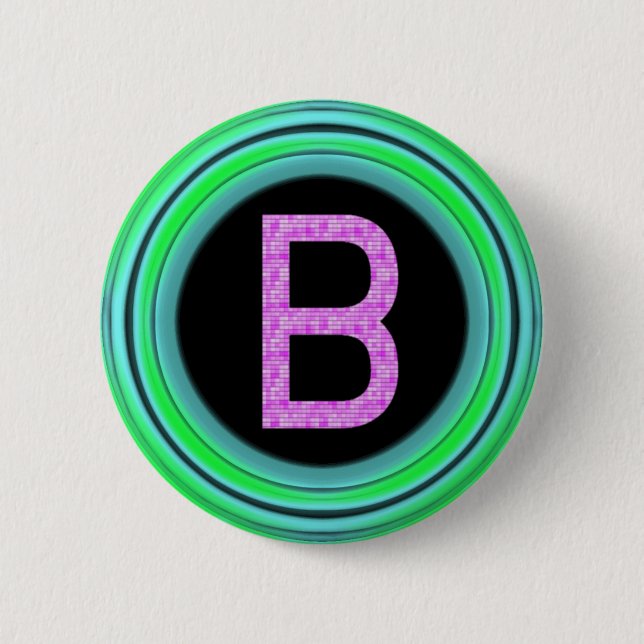 Monogramm "B" Button (Vorderseite)