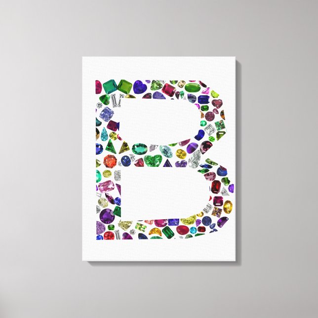 Monogramm B Leinwanddruck (Vorderseite)