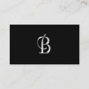 Monogramm-B-Visitenkarten Visitenkarte