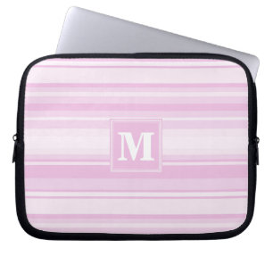 Monogramm-Babypinstreifen Laptopschutzhülle