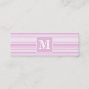 Monogramm-Babypinstreifen Mini Visitenkarte