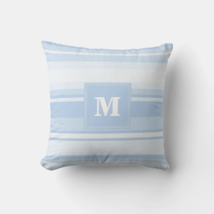 Monogramm Babystreifen Kissen