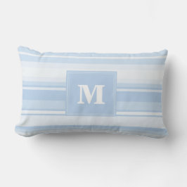 Monogramm Babystreifen Lendenkissen