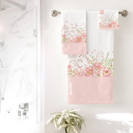 Monogramm Badhandtuch Set