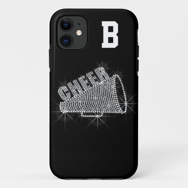 Monogramm-, Beifall-, Schwarzer u. weißeriPhone Case-Mate iPhone Hülle (Rückseite)