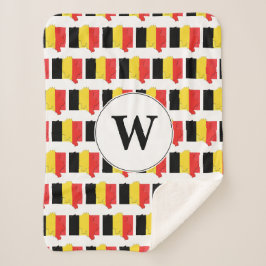 Monogramm BELGIEN FLAG Sherpadecke