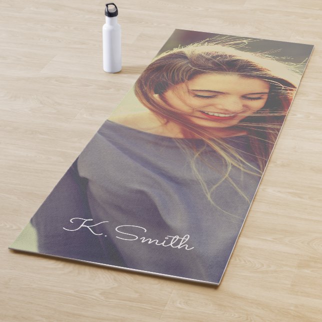 Monogramm benutzerdefiniertes Foto mit La Boca-Fil Yogamatte (Beispiel)