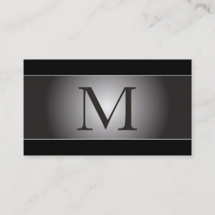 Monogramm-berufliche elegante Geschäfts-Karten Visitenkarte