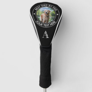 Monogramm bester Vater nach Par Dog Foto Personali Golf Headcover