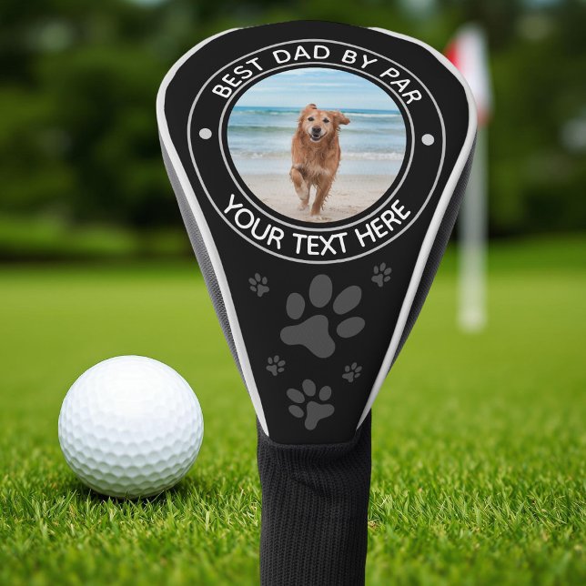Monogramm bester Vater nach Par Dog Foto Personali Golf Headcover (Von Creator hochgeladen)