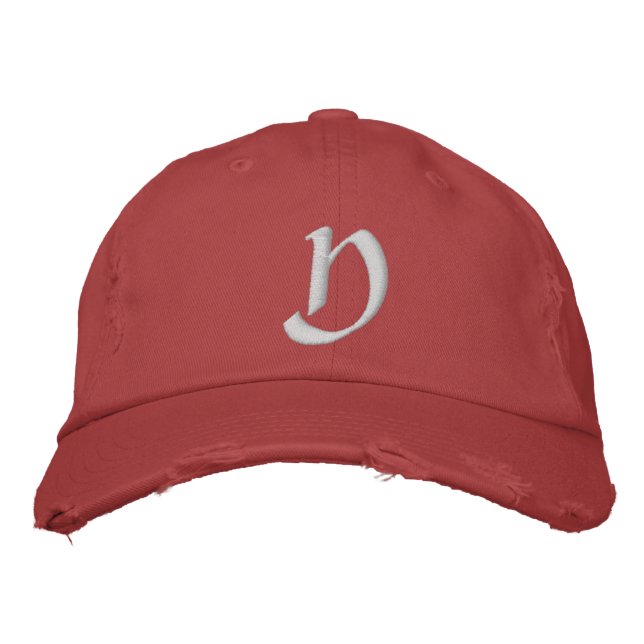 MONOGRAMM BESTICKTE BASEBALLKAPPE (Vorderseite)