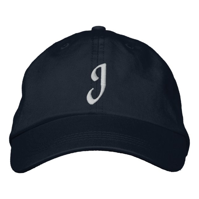 MONOGRAMM BESTICKTE BASEBALLKAPPE (Vorderseite)