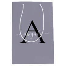 Monogramm Black Coin Grey | Minimalistisch Elegant