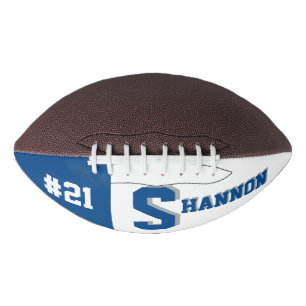 Monogramm Blau & Grau Football