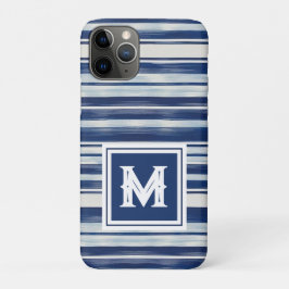 Monogramm (blau und weiß gestrichen) Case-Mate iPhone hülle