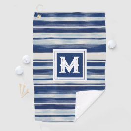Monogramm (blau und weiß gestrichen) golfhandtuch