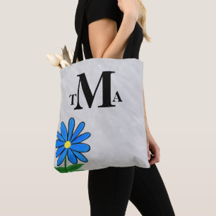 Monogramm Blaue Daisy