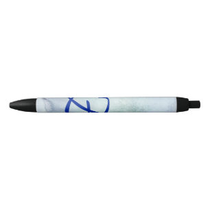 Monogramm Blaue Farbe Kugelschreiber