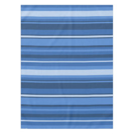 Monogramm blaue Streifen Tischdecke