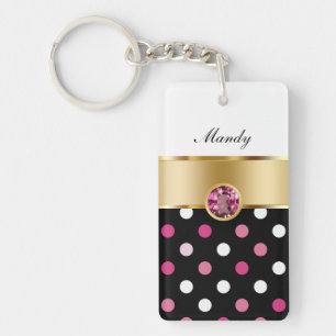 Monogramm-Blende-Schlüsselanhänger Schlüsselanhänger