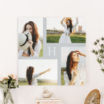 Monogramm Blöcke Bearbeitbare Foto-Leinwand Leinwanddruck<br><div class="desc">Die personalisierte Wanddekoration sorgt für wertvolle Momente. Macht ein großartiges Geschenk!</div>