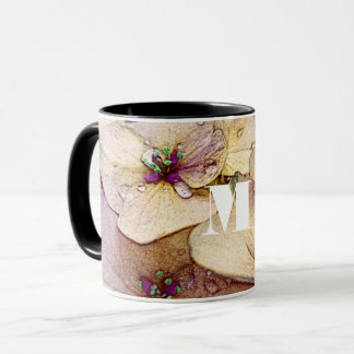 Monogramm Blume Coffee Tasse