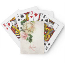 Monogramm Blush Pink Rose für elegante Namen