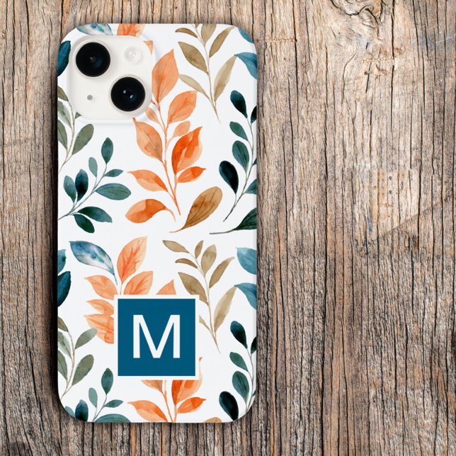 Monogramm Boho-Blume Case-Mate iPhone Hülle (Von Creator hochgeladen)