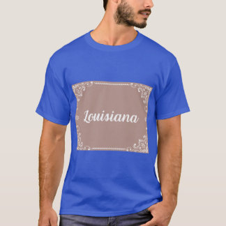 Monogramm Boho-Stil Pastellrosa T-Shirt