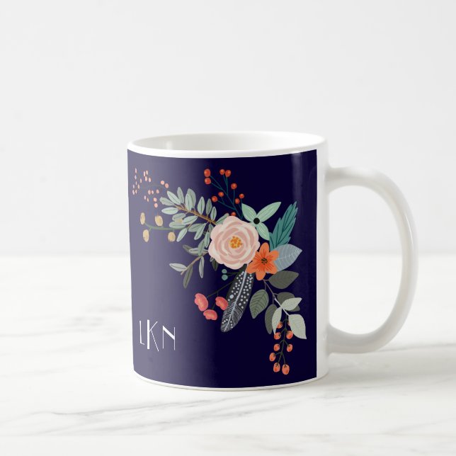 Monogramm botanisch tasse (Rechts)