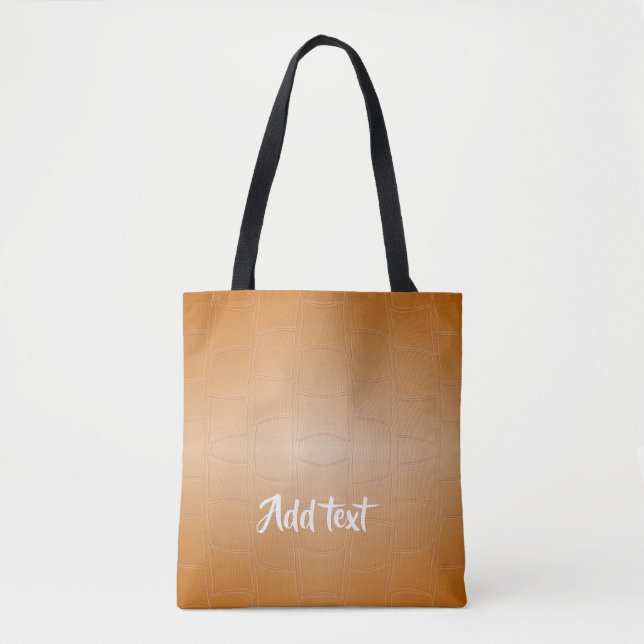 Monogramm braunes Leder texturiert (Vorderseite)