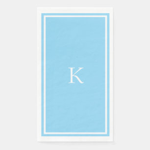 Monogramm Brautparty Hellblaue Anfangsbuchstabe Ho Serviette