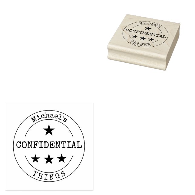 Monogramm-Briefmarke Gummistempel (Stempel)