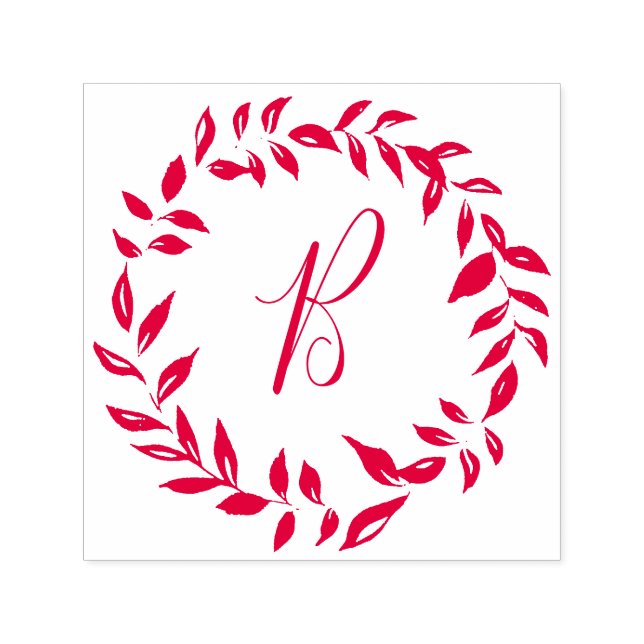 Monogramm-Briefmarke zur Selbstfärbung von Kautsch Permastempel (Design)