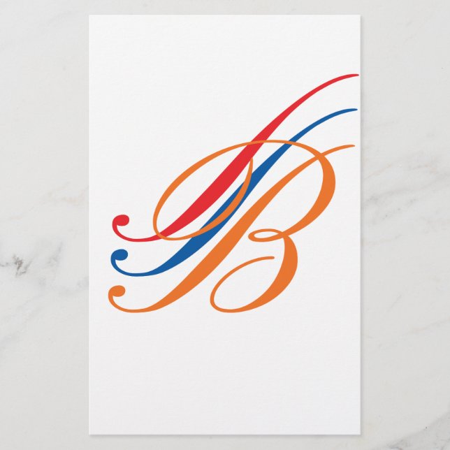 Monogramm Briefpapier (Vorderseite)