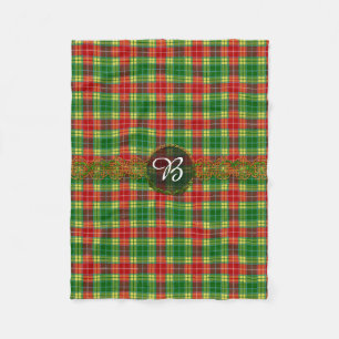Monogramm-BuchananTartan Fleecedecke