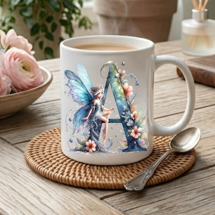 Monogramm Buchstabe A Fee Kaffeetasse