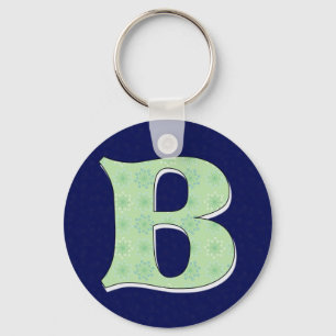 Monogramm-Buchstabe B Schlüsselanhänger