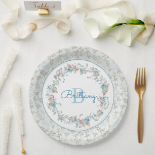 Monogramm - Buchstabe B, Teller für benutzerdefini