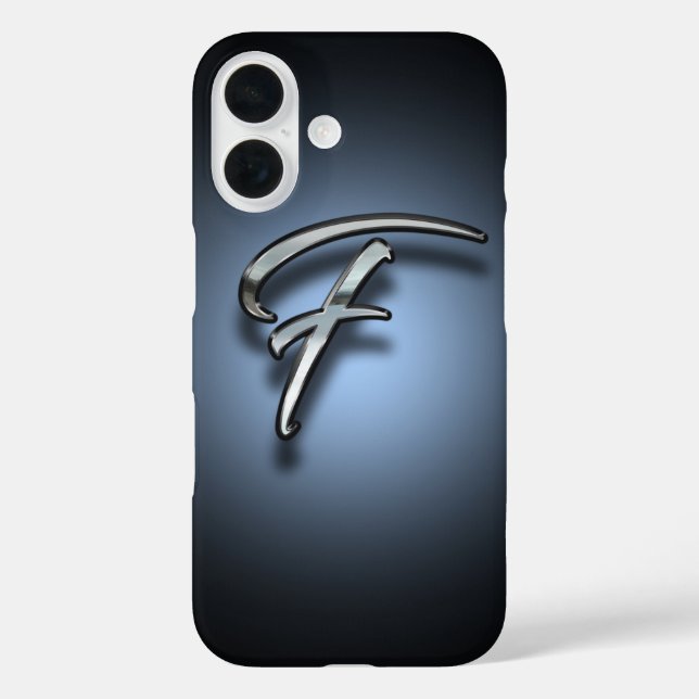 Monogramm Buchstabe F Scheinwerfer Hintergrund Case-Mate iPhone Hülle (Rückseite)