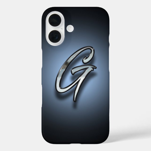 Monogramm Buchstabe G Spotlight Hintergrund Case-Mate iPhone Hülle (Rückseite)