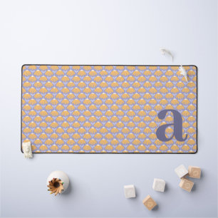 Monogramm Buchstabe Initiale Heather Vintage Blume Schreibtischunterlage