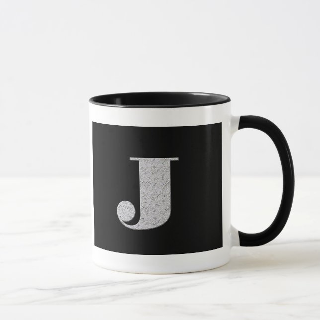 Monogramm-Buchstabe J Tasse (Rechts)