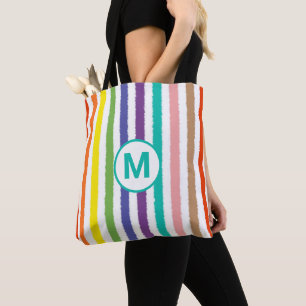 Monogramm-Buchstabe Sommer Strand Spaß Regenbogen