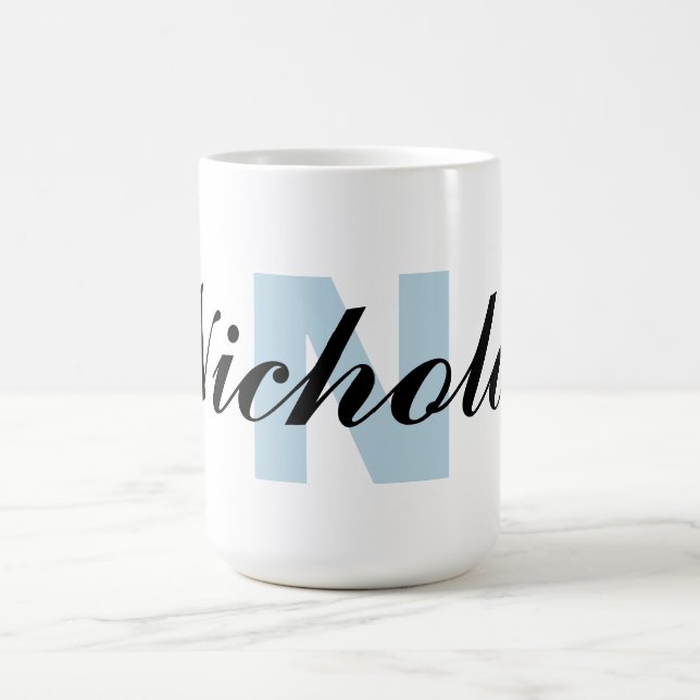 Monogramm-Buchstabe und Name Kaffeetasse (Mittel)
