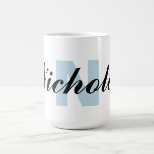 Monogramm-Buchstabe und Name Kaffeetasse