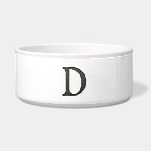 Monogramm-Buchstaben D Napf