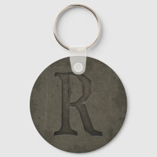 Monogramm-Buchstaben R Schlüsselanhänger