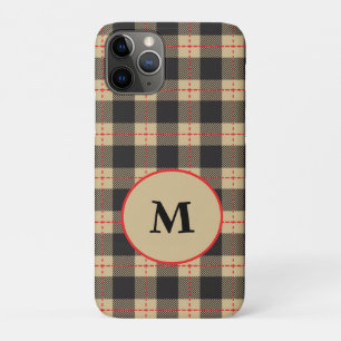 Monogramm Büffel in Braun, Schwarz und Rot Case-Mate iPhone Hülle