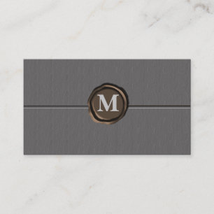 Monogramm businesscards visitenkarte